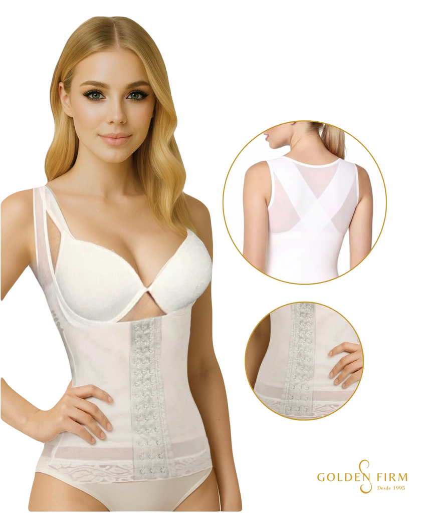 Control Woman con Broches en Abdomen (Blanco, 20)